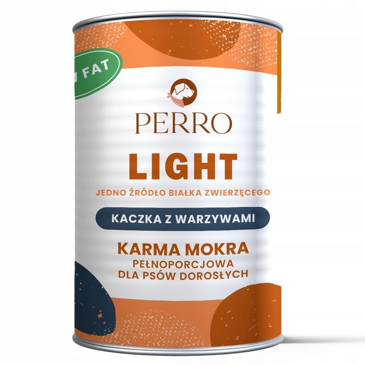 PERRO Light Duck with vegetables Mono - vlhké krmivo pro psy - 400g - foto 1