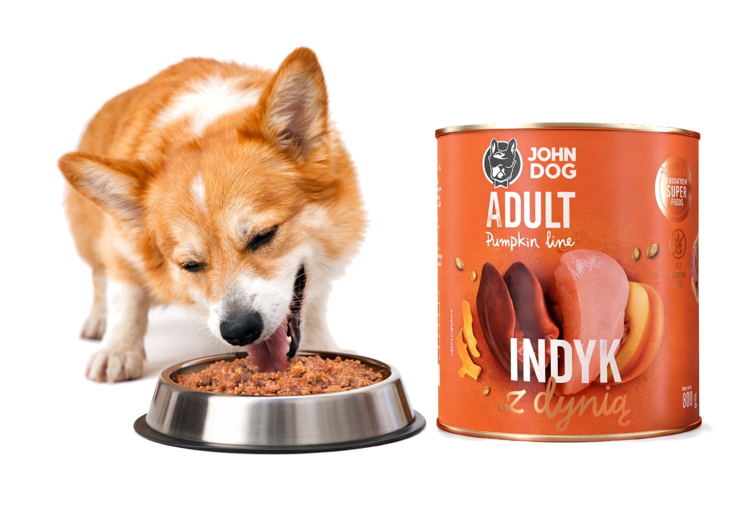 JOHN DOG Pumpkin Turkey with pumpkin - vlhké krmivo pro psy - 800g - foto 3