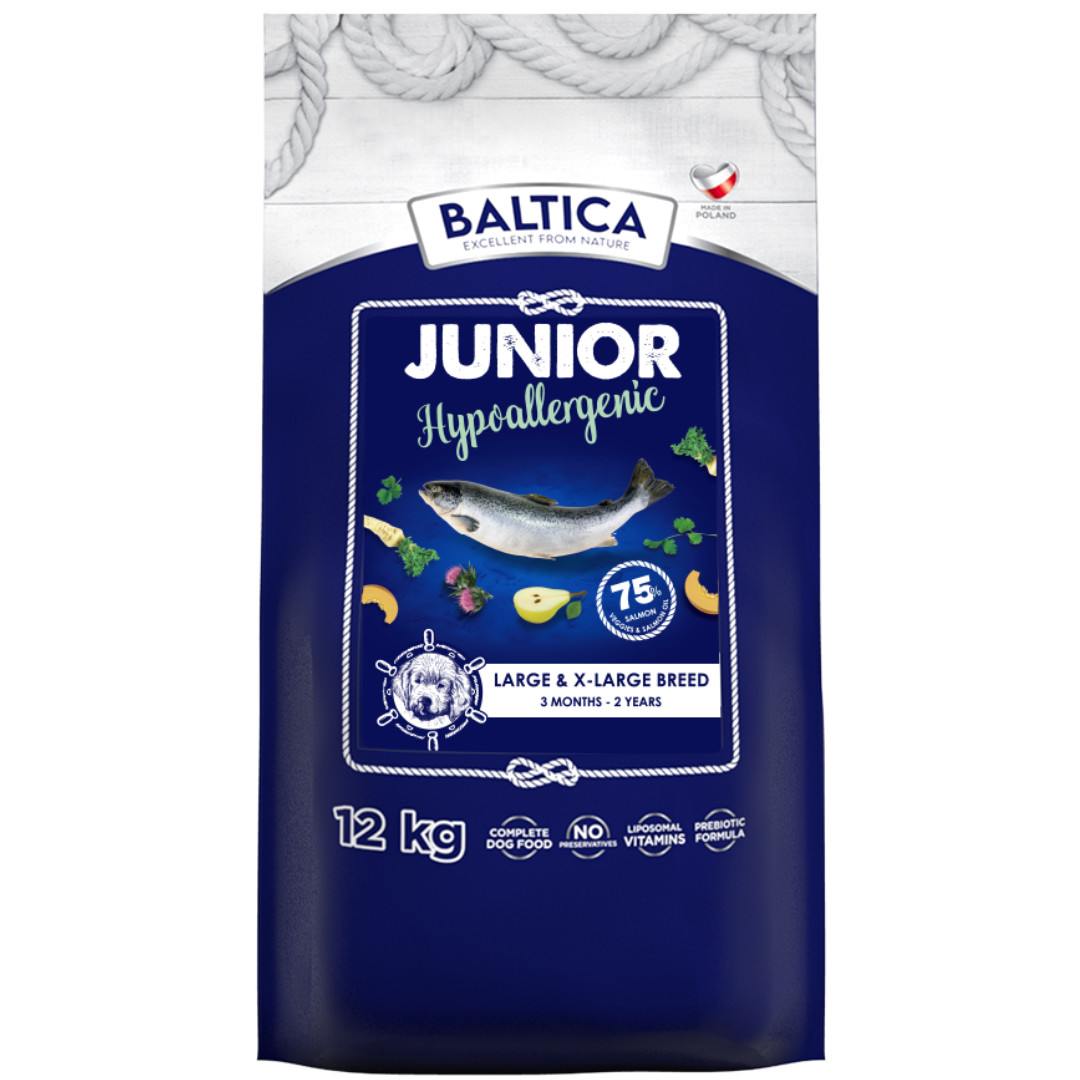 BALTICA Excellent Hypoallergenic Junior L/XL Mono Salmon - suché krmivo pro psy - 12kg - foto 1