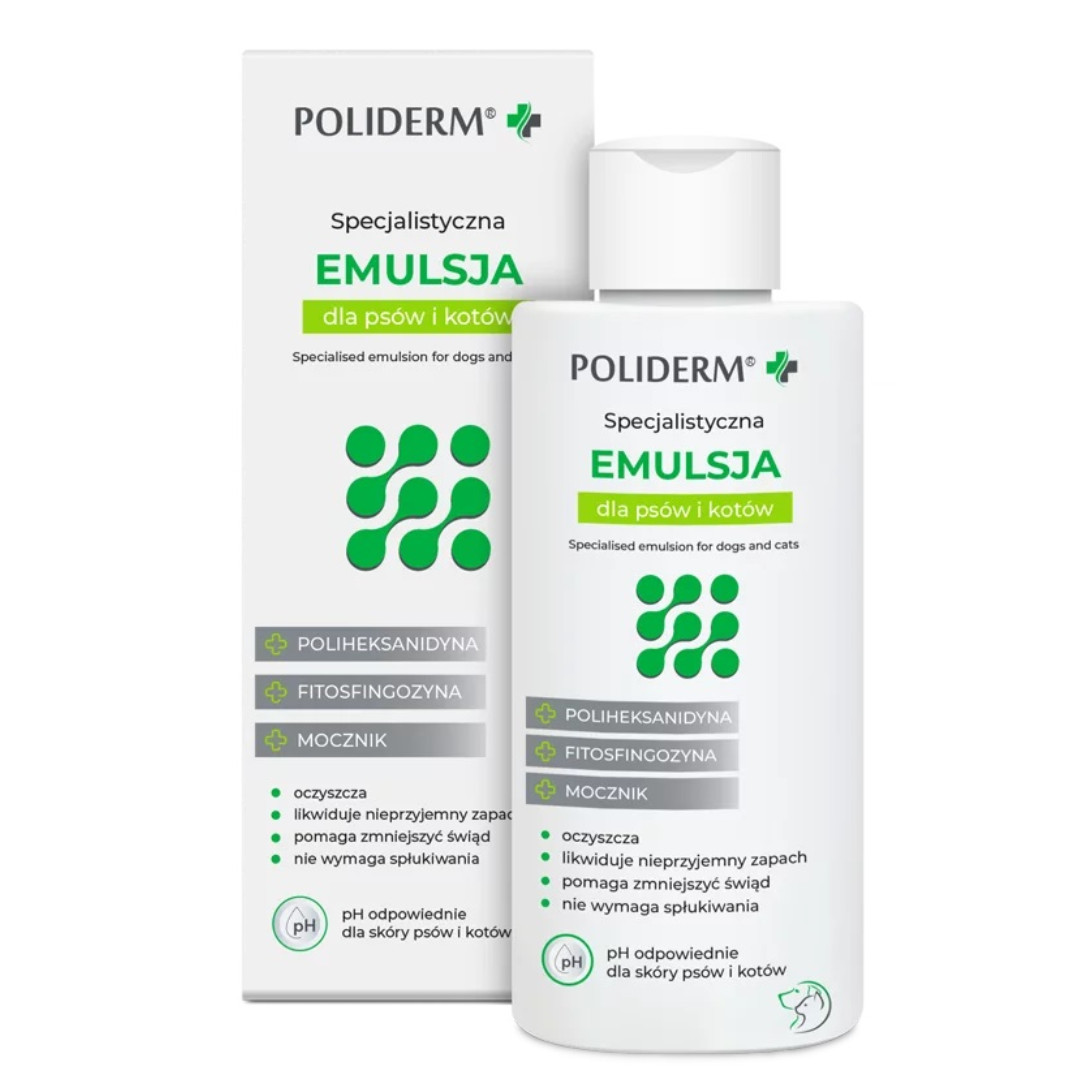 JM SANTE Poliderm - emulze na kůži se sklonem k zánětům pro psy a kočky – 140 ml - foto 2
