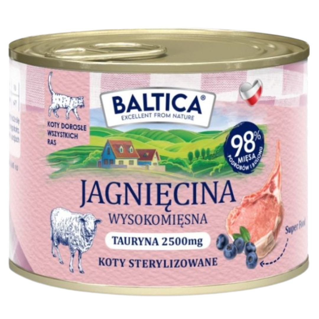 BALTICA Chuť regionů Mono Jehněčí - mokré krmivo pro kočku - 6x185g - foto 1