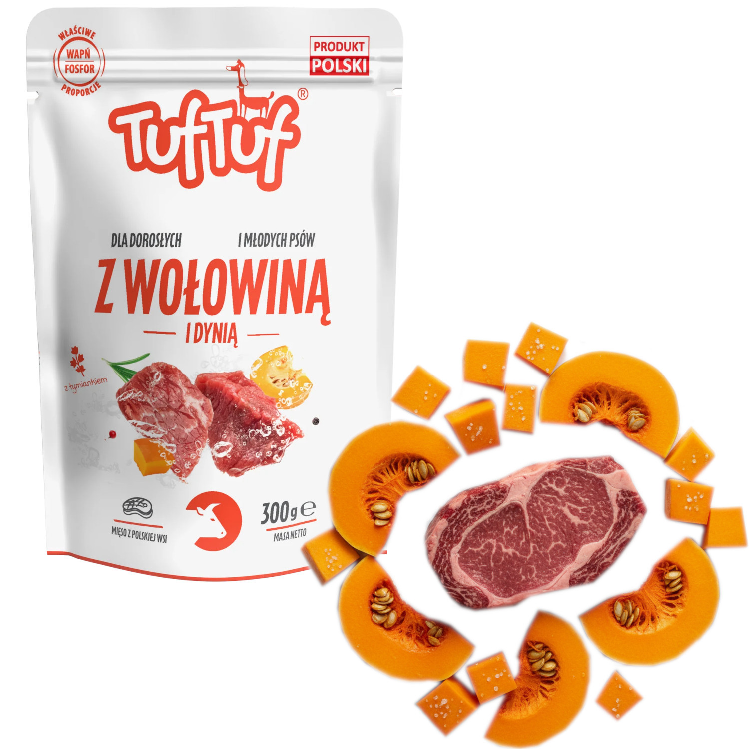 TUF TUF Beef with pumpkin - vlhké krmivo pro psy - 300g - foto 1