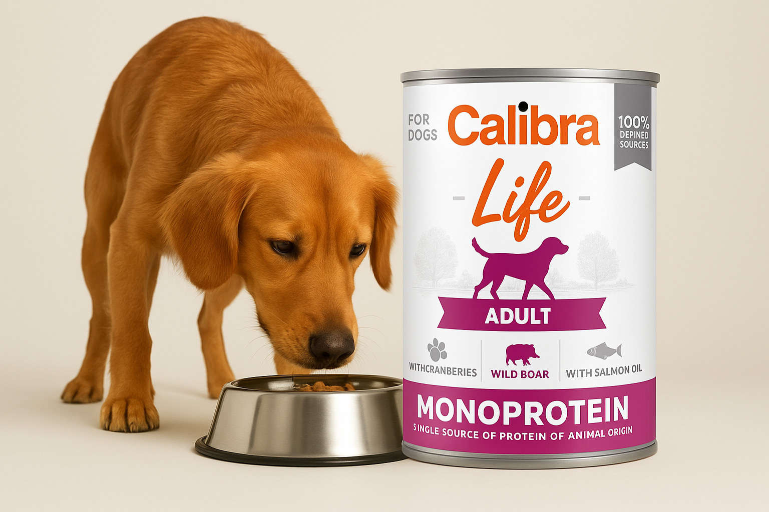 CALIBRA Dog Life Adult Monoprotein MIX - mokré krmivo pro psy - 6x400g - foto 6