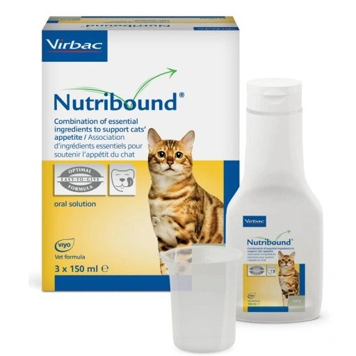 VIRBAC Nutribound Convalescence - potravinové doplňky pro kočky - 3x150ml - foto 2
