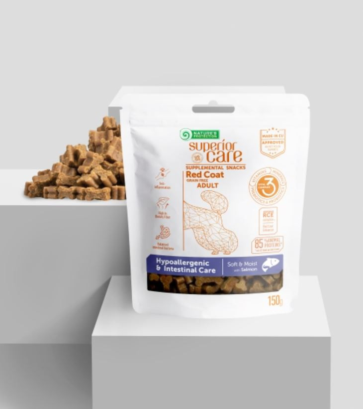 NATURE'S PROTECTION Superior Care Adult with salmon - pamlsek pro psa - 150g - foto 1