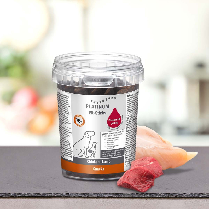PLATINUM Fit-Sticks Chicken+Lamb - pamlsek pro psa - 300g - foto 1