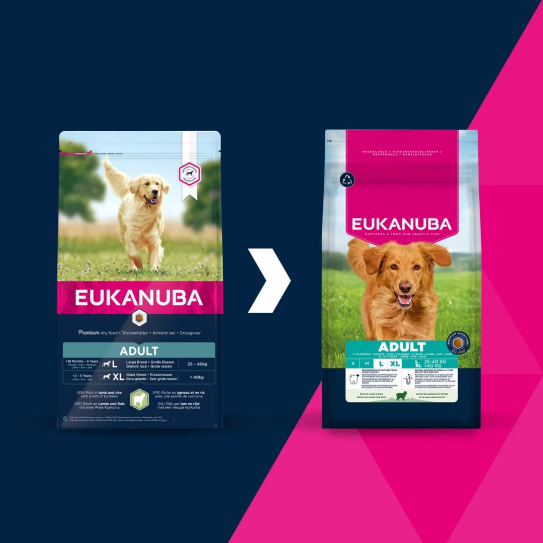 EUKANUBA Adult L XL Rich in lamb & rice - suché krmivo pro psy - 12kg - foto 4