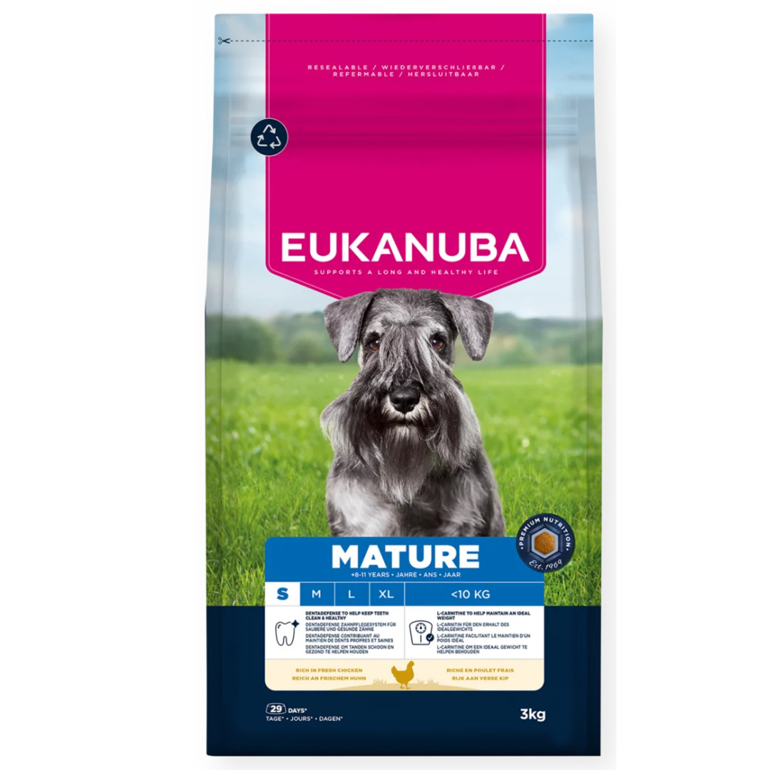 EUKANUBA Premium nutrition mature Small breed Chicken - suché krmivo pro psy - 3kg - foto 1