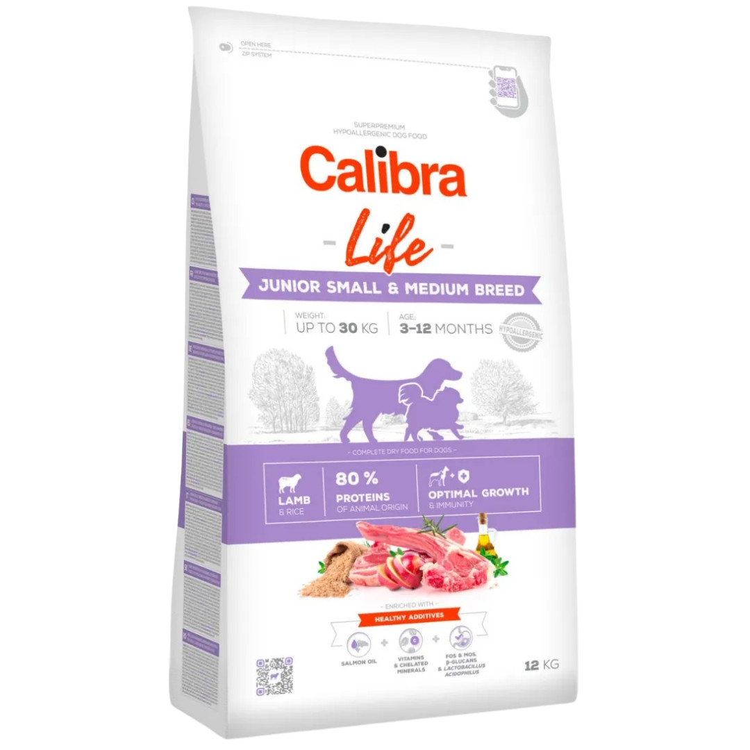 CALIBRA Life Junior Small&Medium breed Lamb - suché krmivo pro psy - 12kg - foto 1