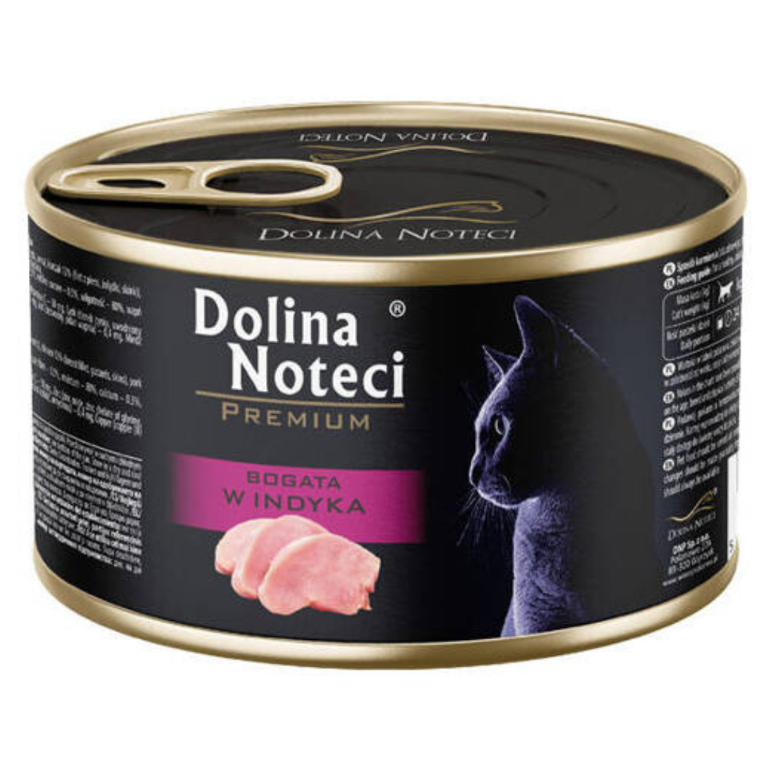 DOLINA NOTECI Premium Rich in Turkey - vlhké krmivo pro kočky - 6x185g - foto 1