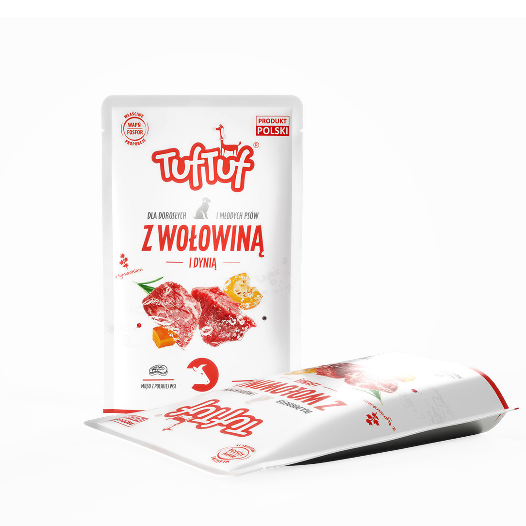 TUF TUF Beef with pumpkin - vlhké krmivo pro psy - 500g - foto 1