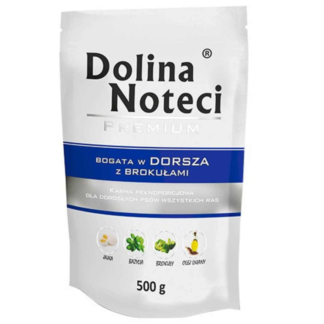 DOLINA NOTECI Premium Rich in cod with broccoli - Mokré krmivo pro psy - 500g - foto 1