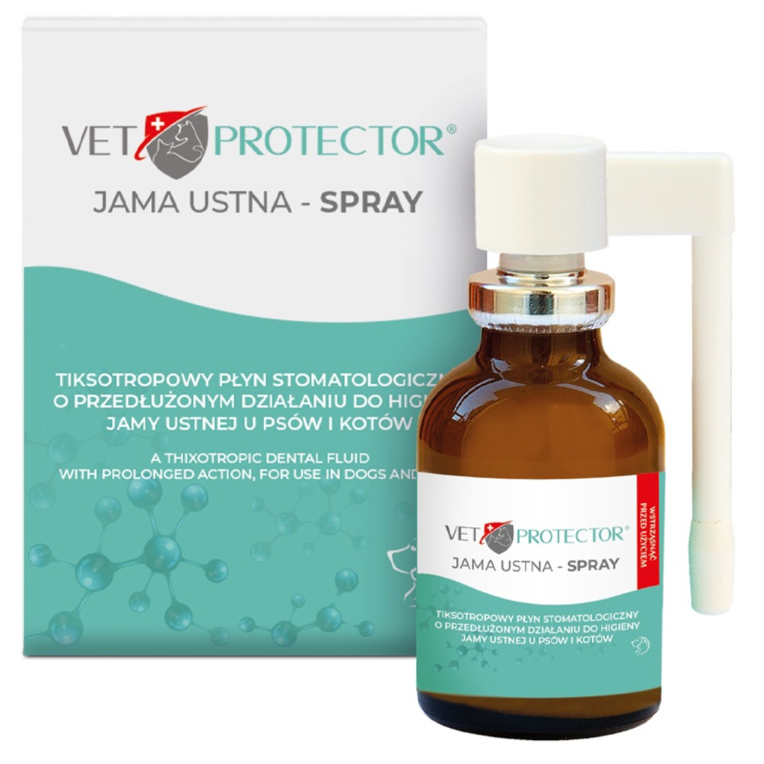 JM SANTE Vet Protector Ústní dutina sprej – tekutina do ústní dutiny pro psy a kočky - 30 ml - foto 3