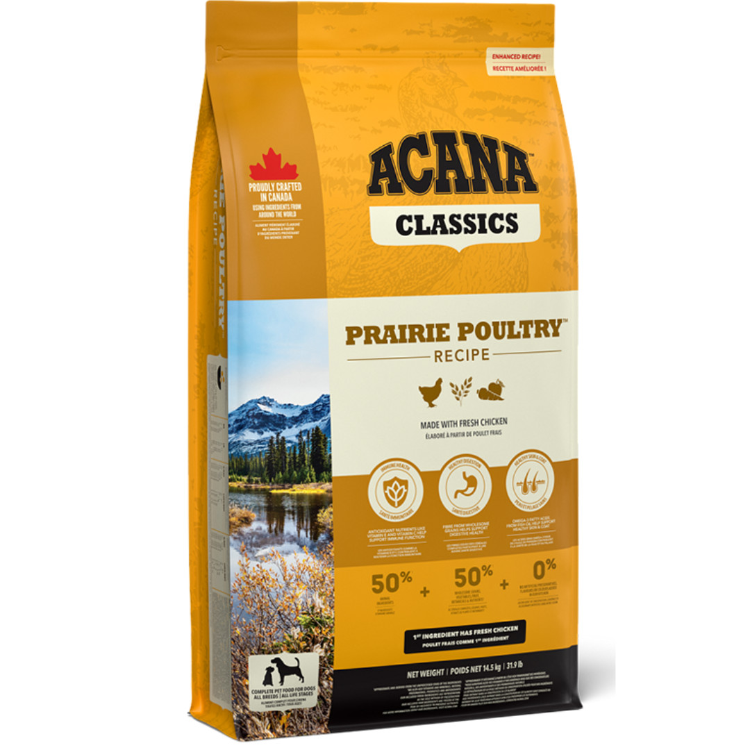 ACANA Classics Prairie Poultry - suché krmivo pro psy - 14,5 kg - foto 1