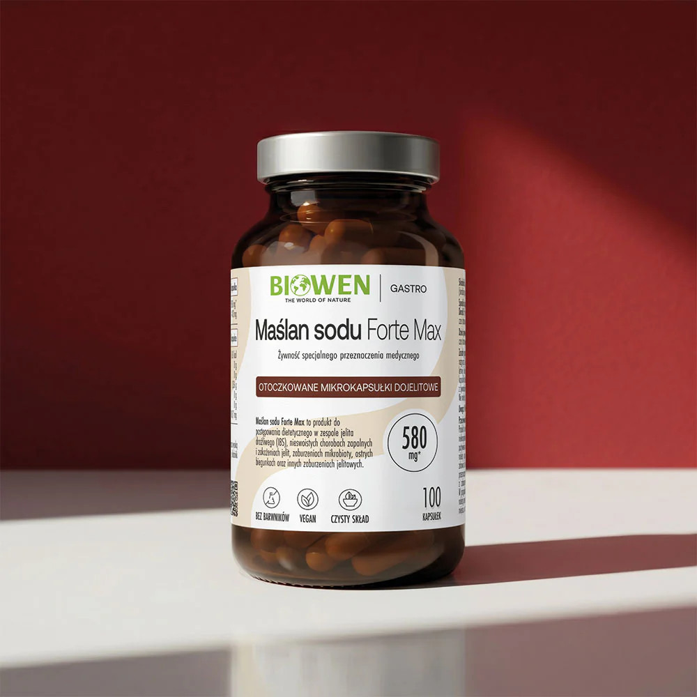 BIOWEN Butyrát sodný 580 mg – doplněk stravy pro lidi – 100 kapslí - foto 2
