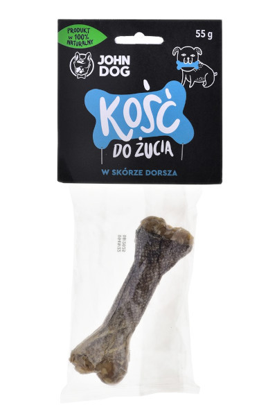 JOHN DOG Chewing bone with cod - žvýkačka pro psy - 12 cm - foto 1