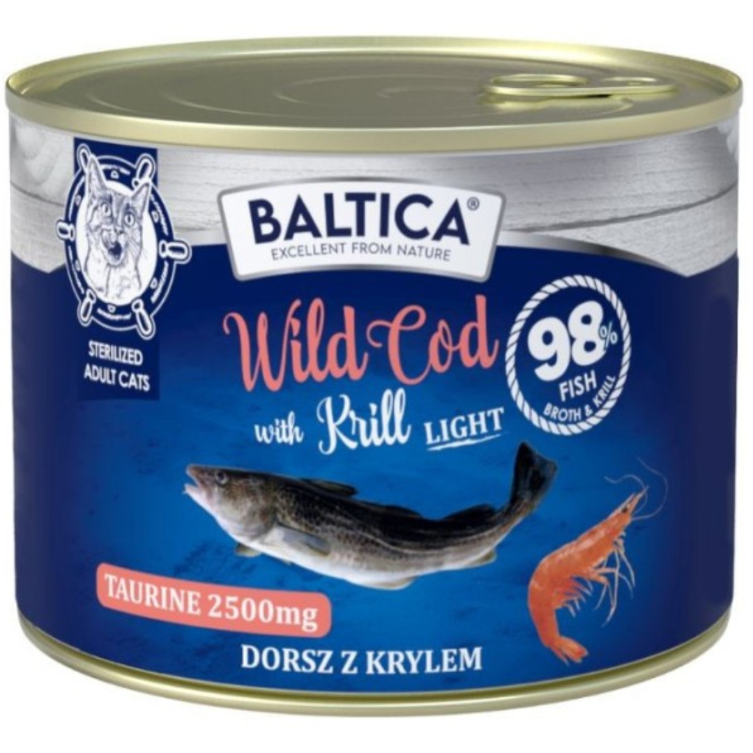 BALTICA Excellent Treska s krilem Light - mokré krmivo pro kočku - 12x185g - foto 1