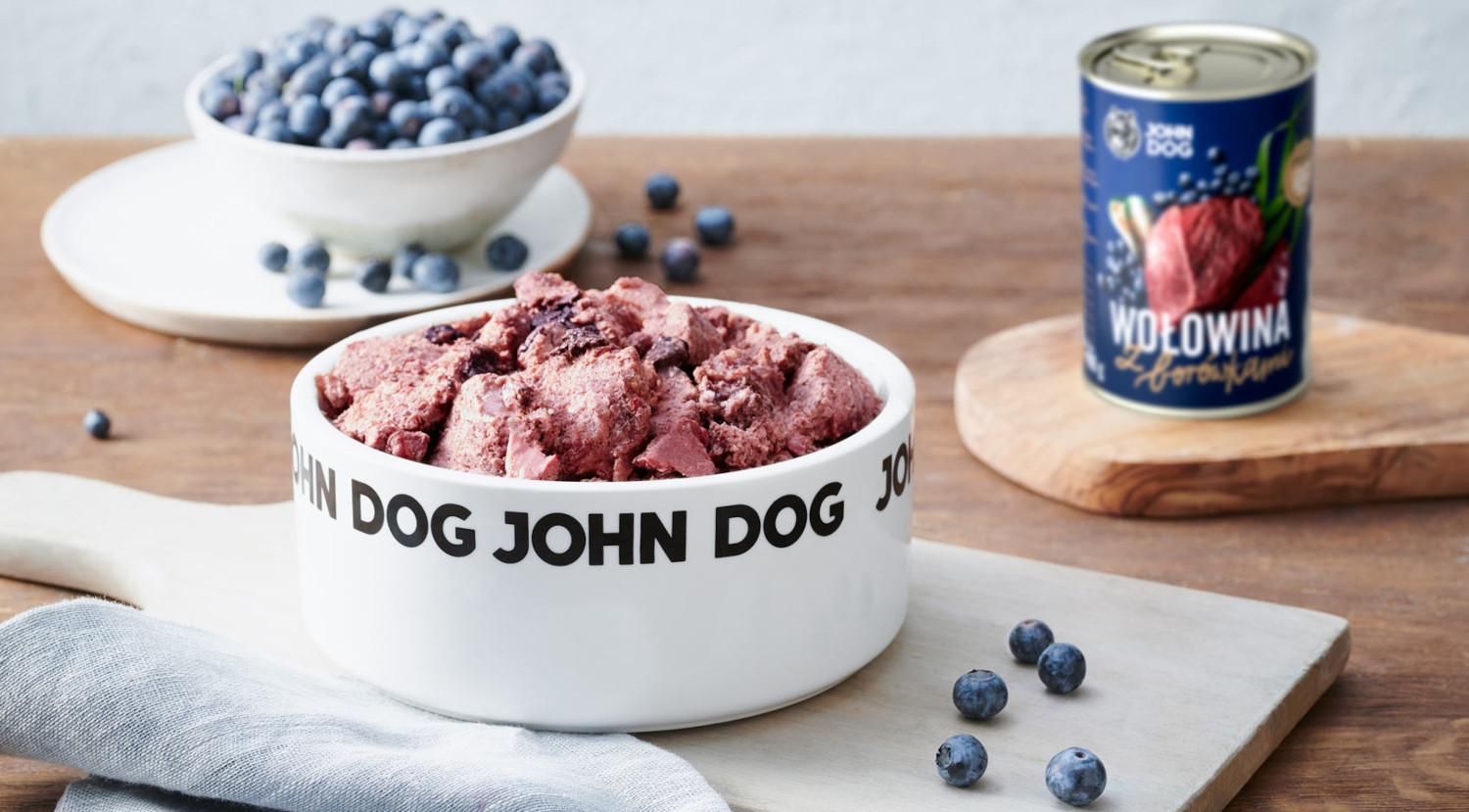 JOHN DOG Berry Adult Beef with blueberries - Mokré krmivo pro psy - 6 x 800 g - foto 2