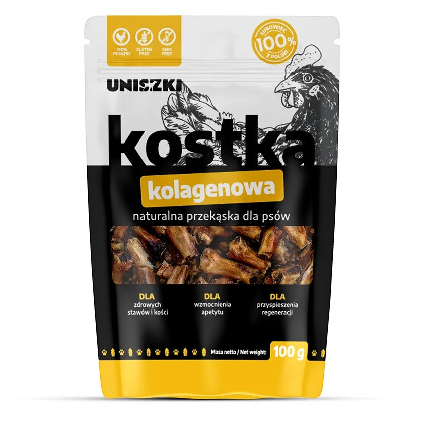 UNISZKI Kolagenová kostka - pamlsek pro psa - 100g - foto 1