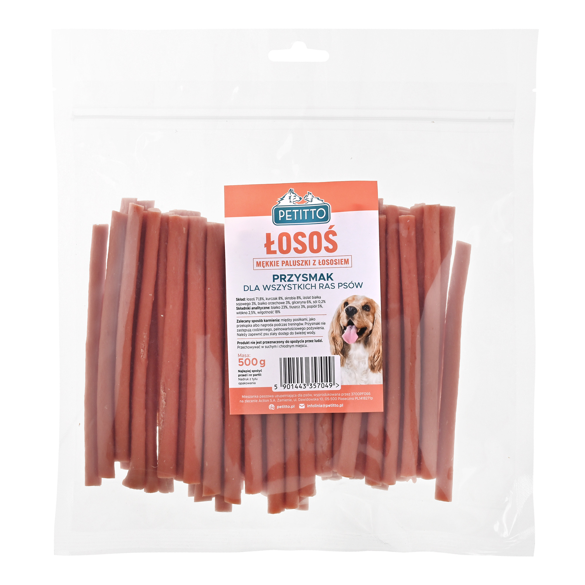 PETITTO Salmon sticks - pamlsek pro psa - 500g - foto 1