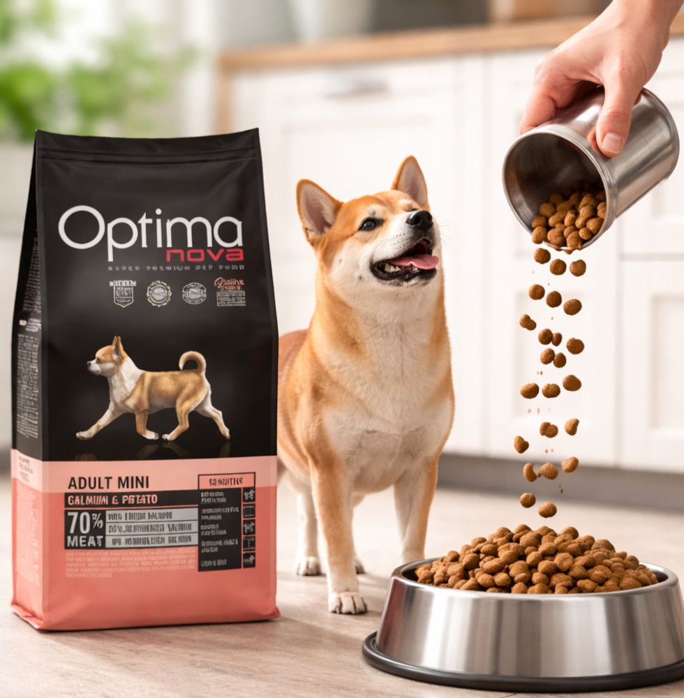 OPTIMANOVA Adult Mini Sensitive Salmon & Potato - suché krmivo pro psy - 8kg - foto 2