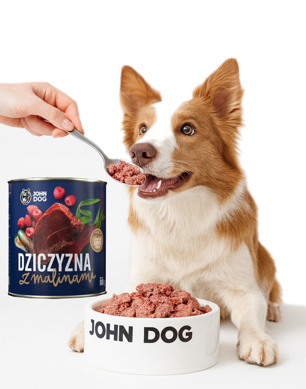 JOHN DOG Berry Adult Venison with raspberries - Mokré krmivo pro psy - 800 g - foto 2