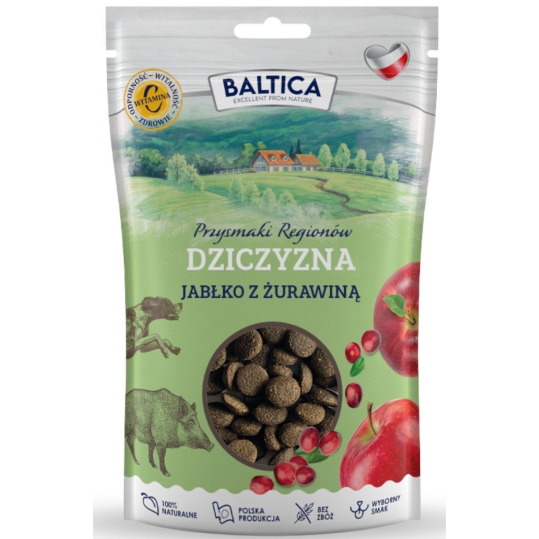 BALTICA Przysmaki regionów Venison with apple - pamlsek pro psa - 100g - foto 1