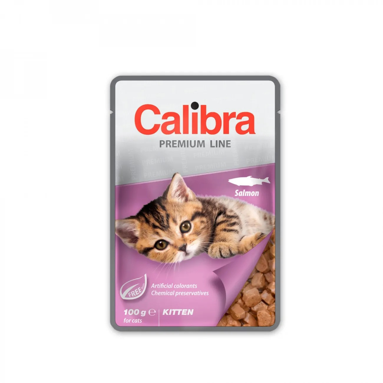 CALIBRA Cat Premium Kitten Salmon - mokré krmivo pro kočky - 6x100g - foto 1
