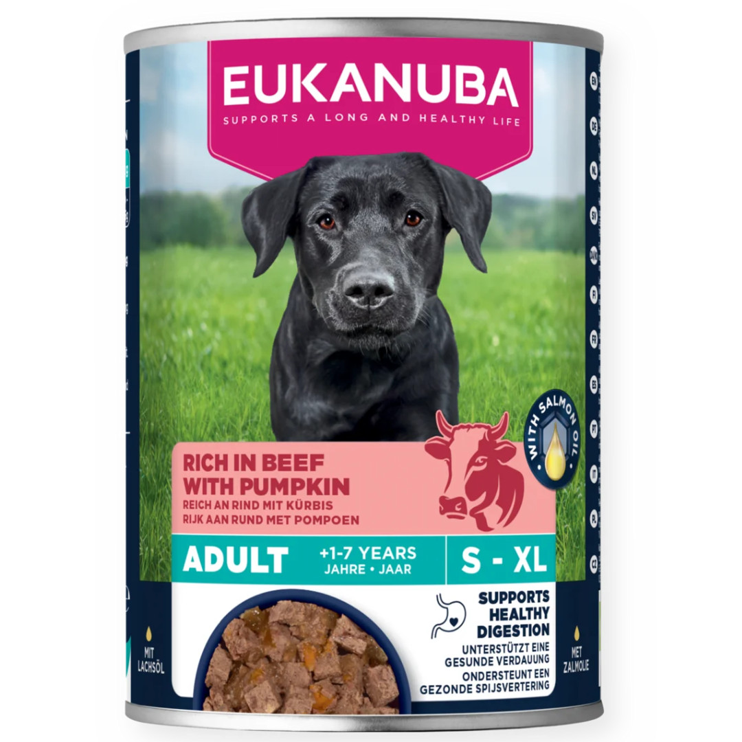 EUKANUBA Life Care Rich in beef and pumpkin - vlhké krmivo pro psy - 400g - foto 1