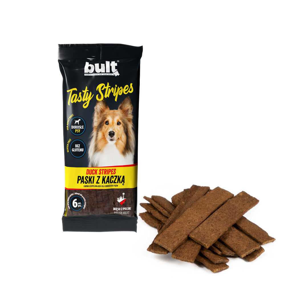 BULT Tasty stripes Duck - pamlsek pro psa - 6 ks - foto 1