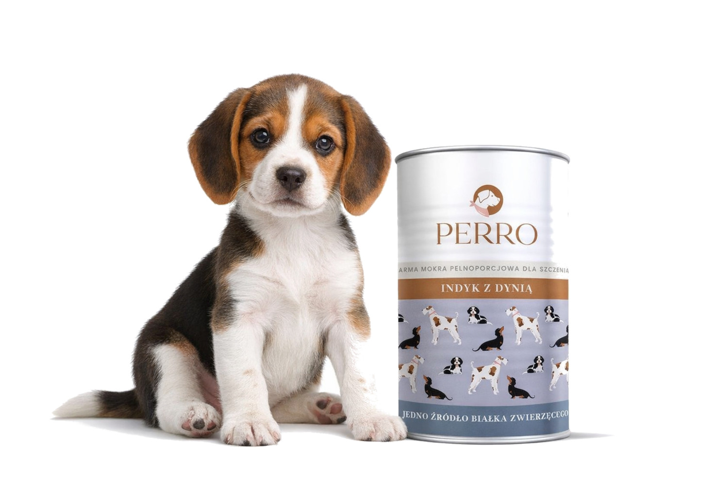PERRO Junior Turkey with pumpkin - vlhké krmivo pro psy - 400g - foto 3