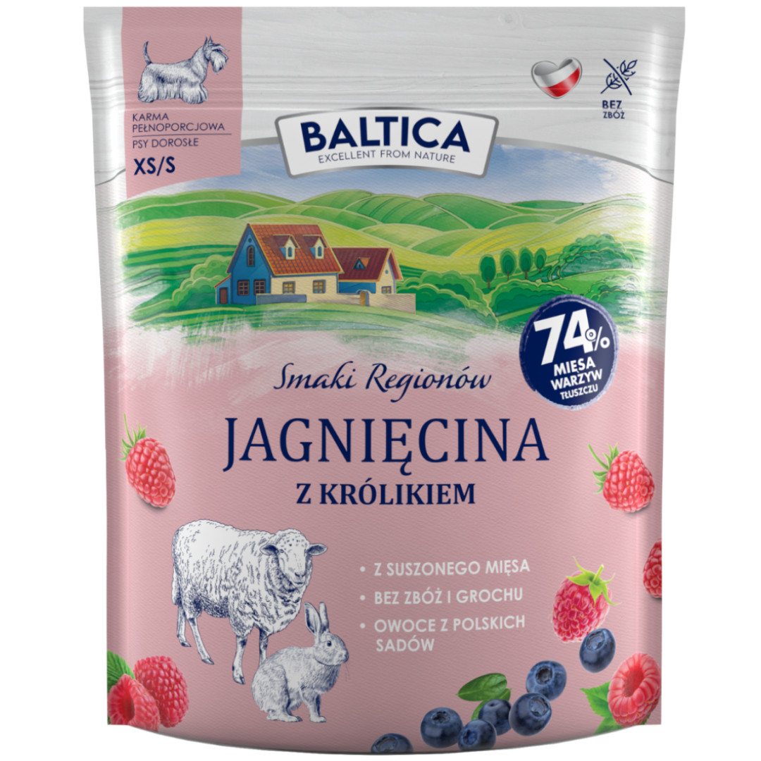 BALTICA Smaki regionów Small breeds Lamb with rabbit - suché krmivo pro psy - 1kg - foto 1