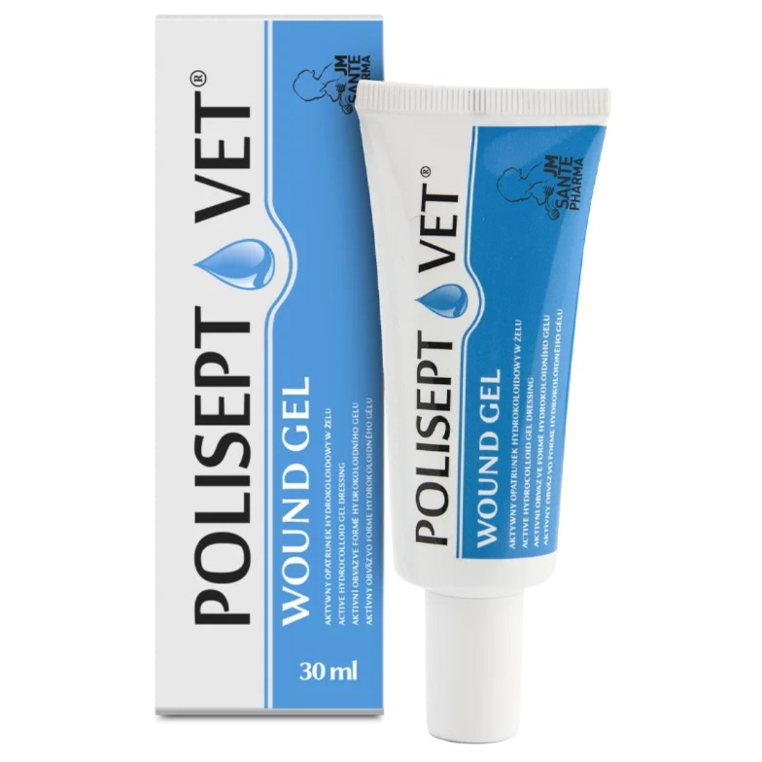 JM SANTE Polisept Vet Wound gel - gelový obvaz pro psy a kočky – 30 ml - foto 2