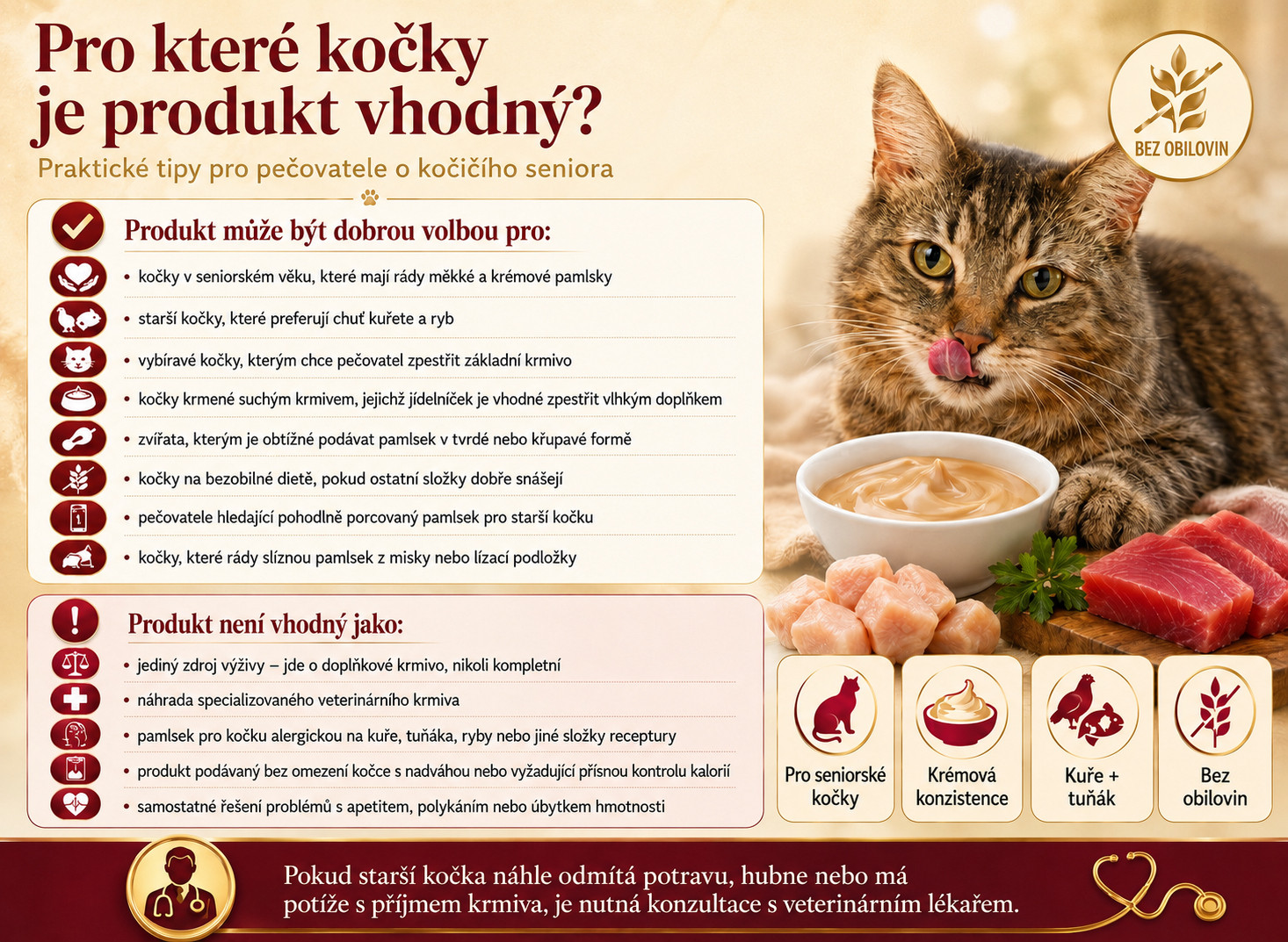 FARMINA N&D Quinoa Cat Senior Cream with Chicken & Tuna box – pamlsek pro kočku – 4x15g - foto 2