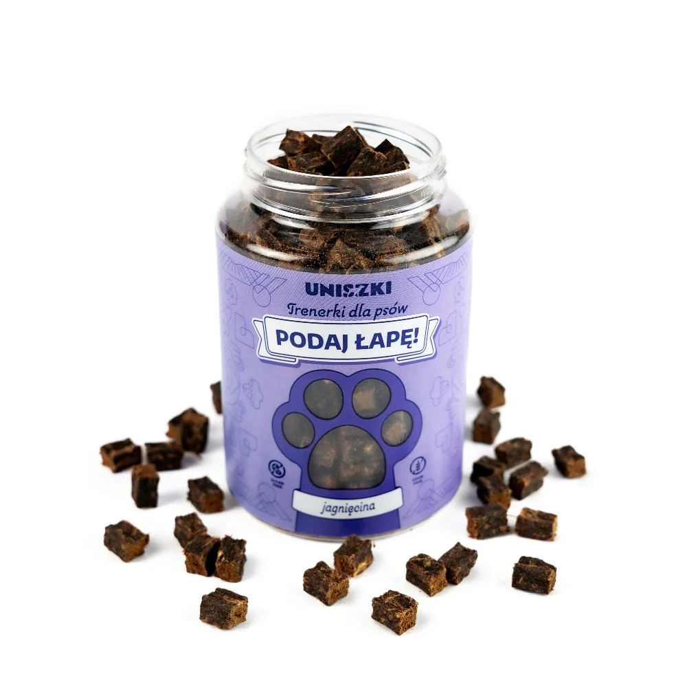 UNISZKI Tréninkové pamlsky Podaj łapę MIX chutí - pamlsek pro psy - 10x150g - foto 16