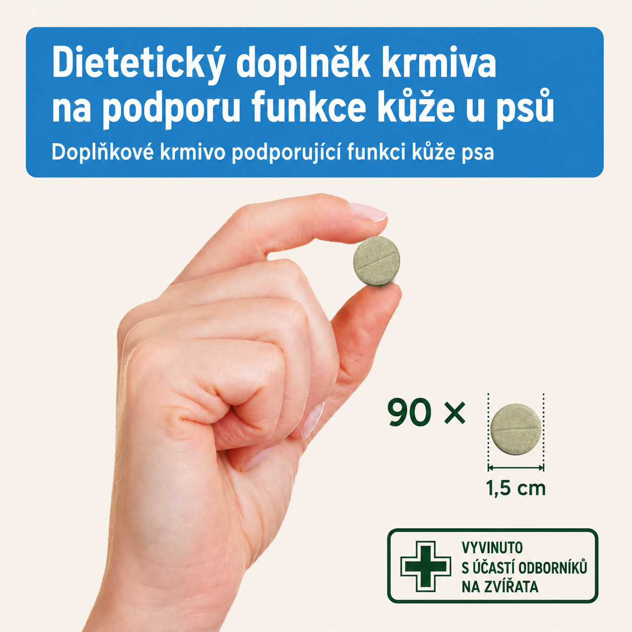 ANIFORTE Skin and coat - doplňky stravy pro psy - 90 tablet - foto 3