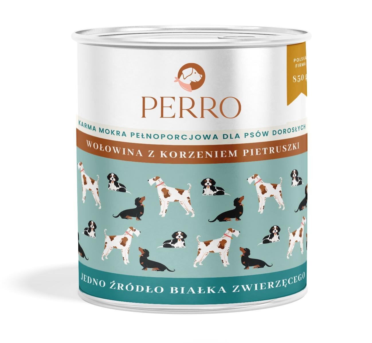 PERRO Beef with parsley root - mokré krmivo pro psy - 850g - foto 4