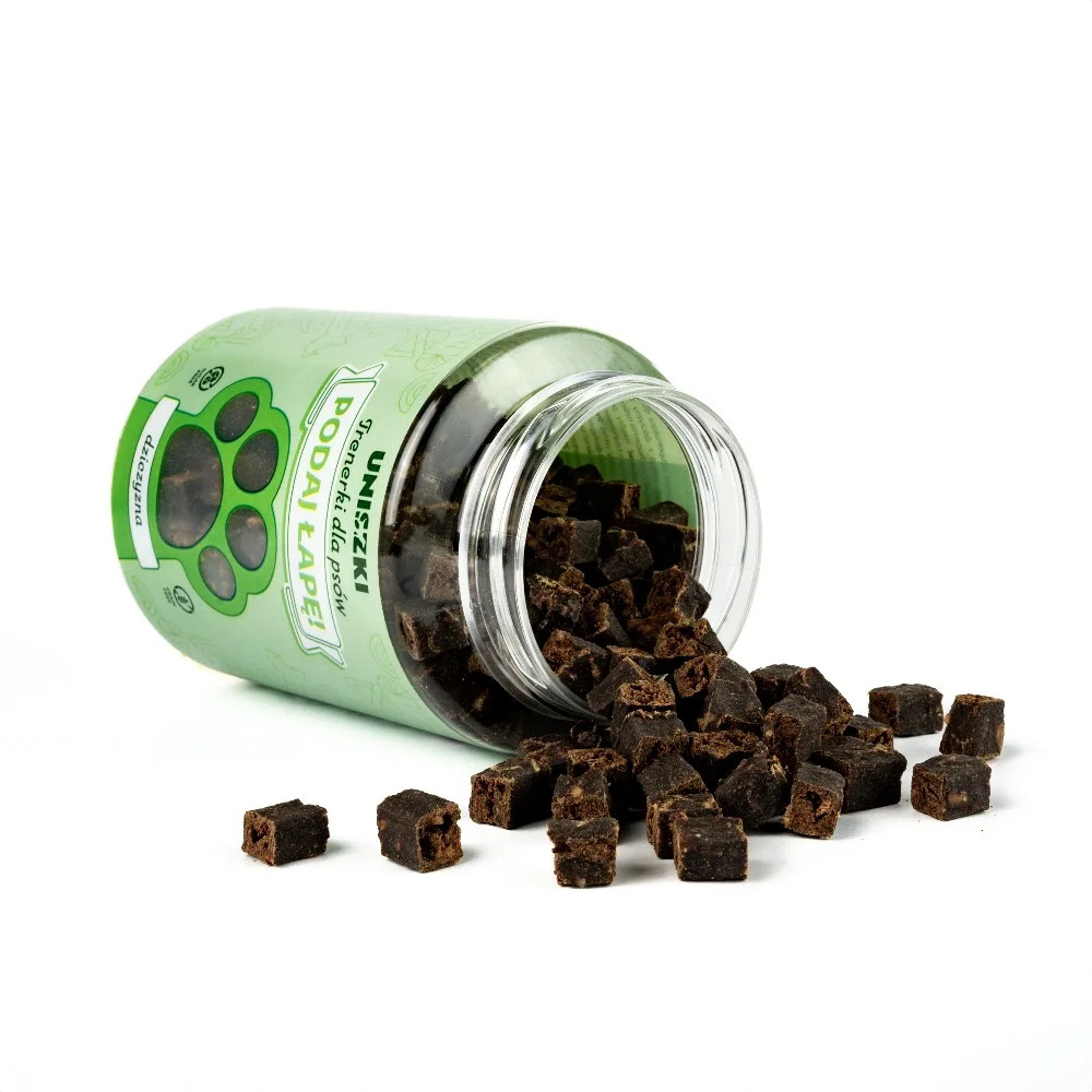 UNISZKI Tréninkové pamlsky Podaj łapę MIX chutí - pamlsek pro psy - 10x150g - foto 8