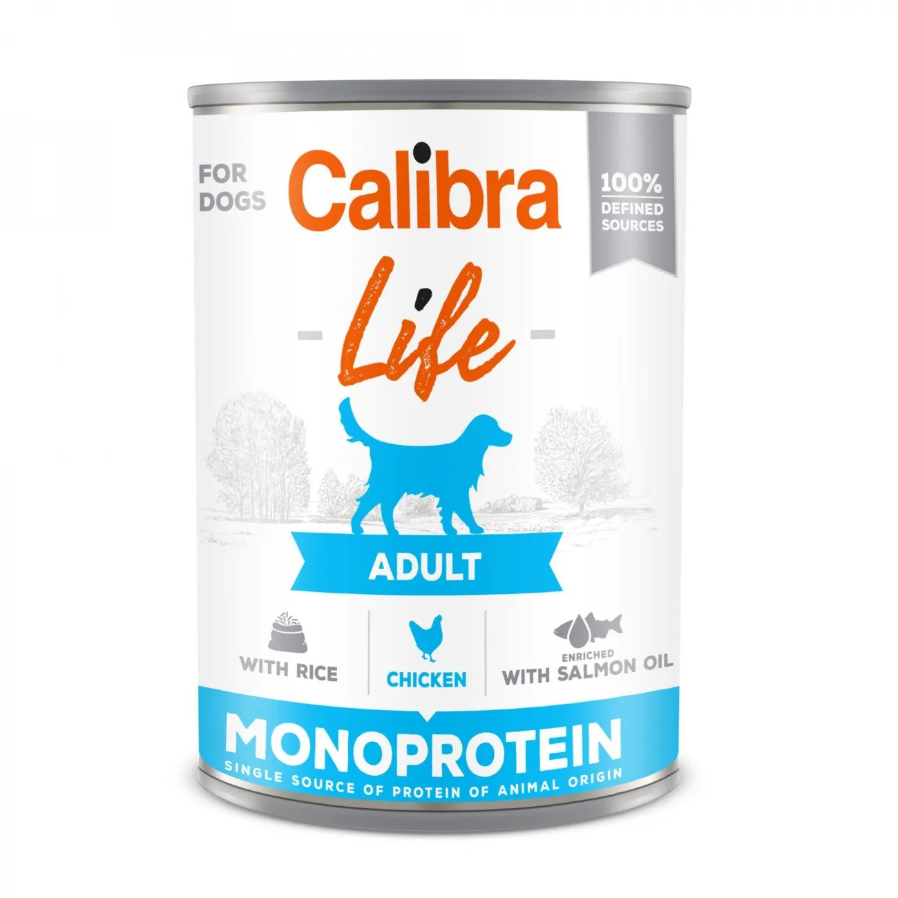 CALIBRA Dog Life Adult Monoprotein MIX - mokré krmivo pro psy - 6x400g - foto 3