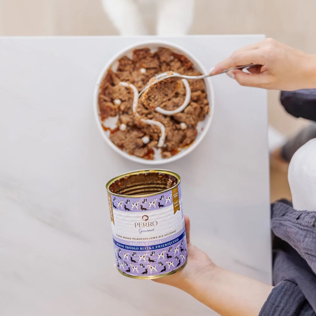 PERRO Junior Rabbit with pumpkin - vlhké krmivo pro psy - 400g - foto 2