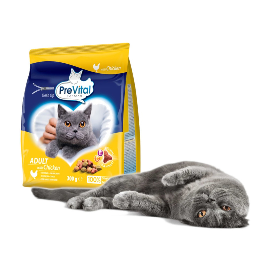 PREVITAL Adult Chicken - suché krmivo pro kočky - 300g - foto 8