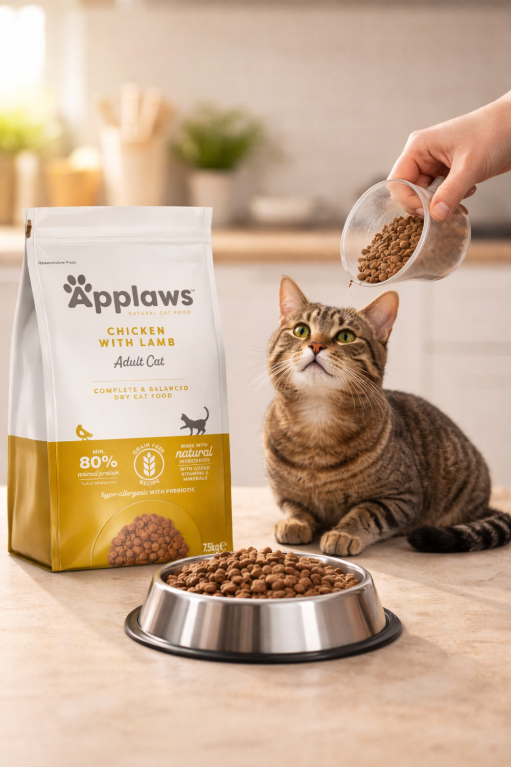 APPLAWS Chicken with lamb - suché krmivo pro kočky - 7,5kg - foto 3