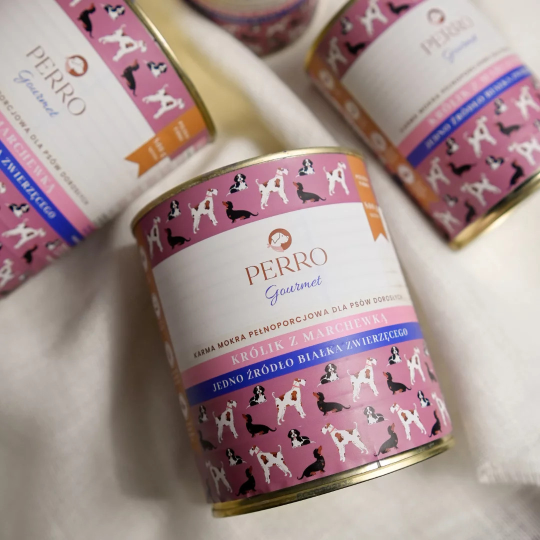 PERRO Gourmet Rabbit with carrot - vlhké krmivo pro psy - 400g - foto 3