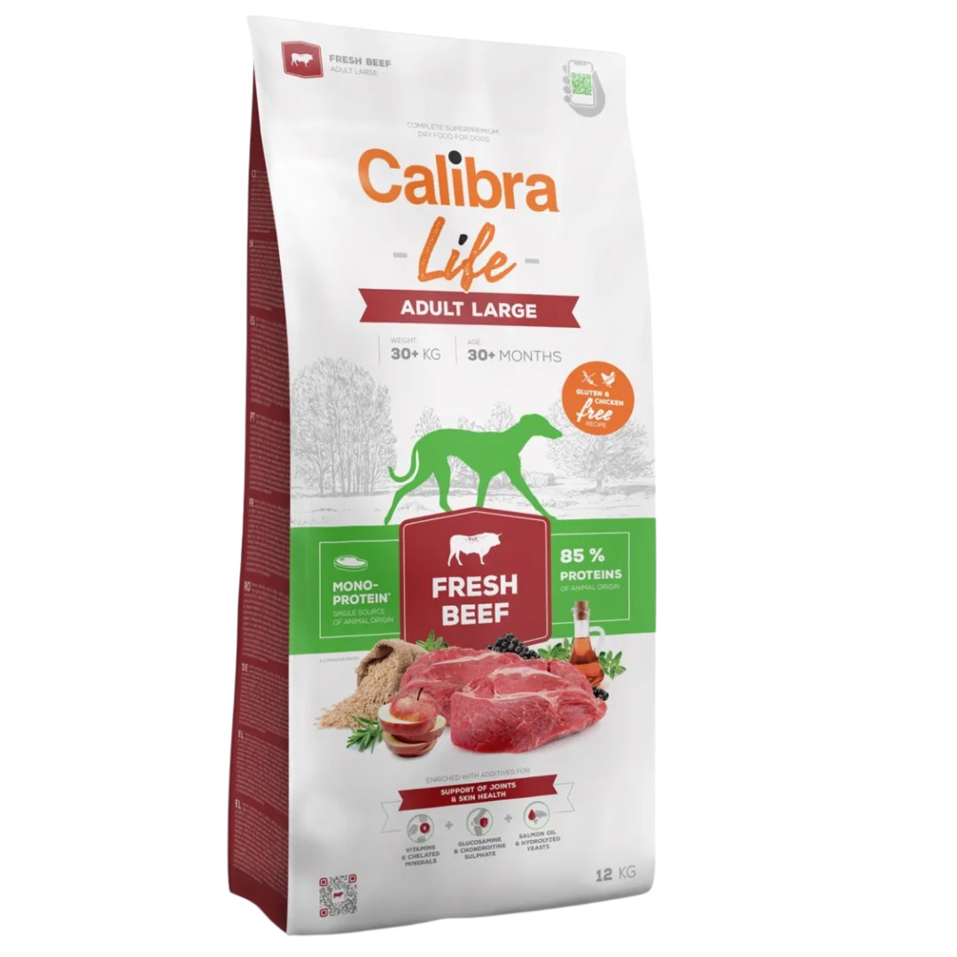 CALIBRA Life Adult Large Fresh Beef - suché krmivo pro psy - 12kg - foto 1