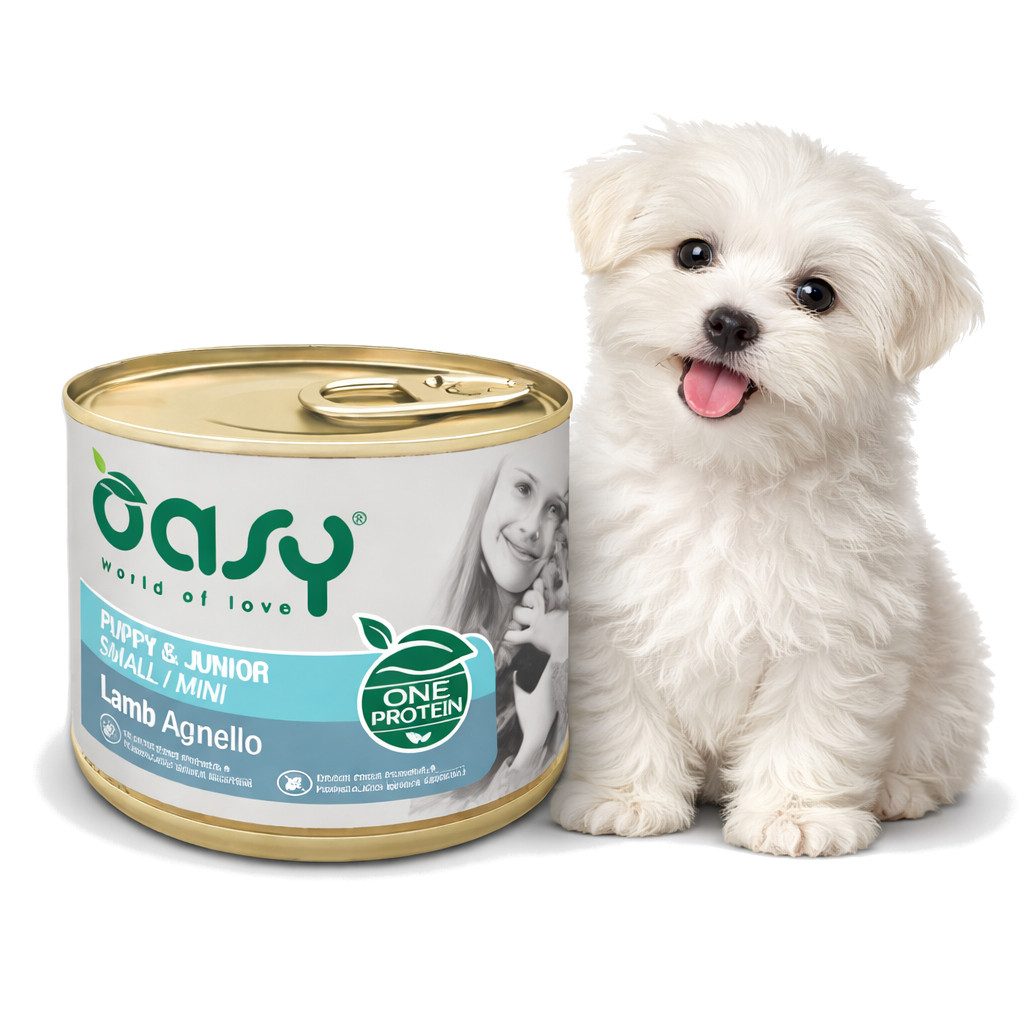 OASY One Protein Puppy & Junior Small/Mini Lamb - vlhké krmivo pro psy - 200g - foto 2