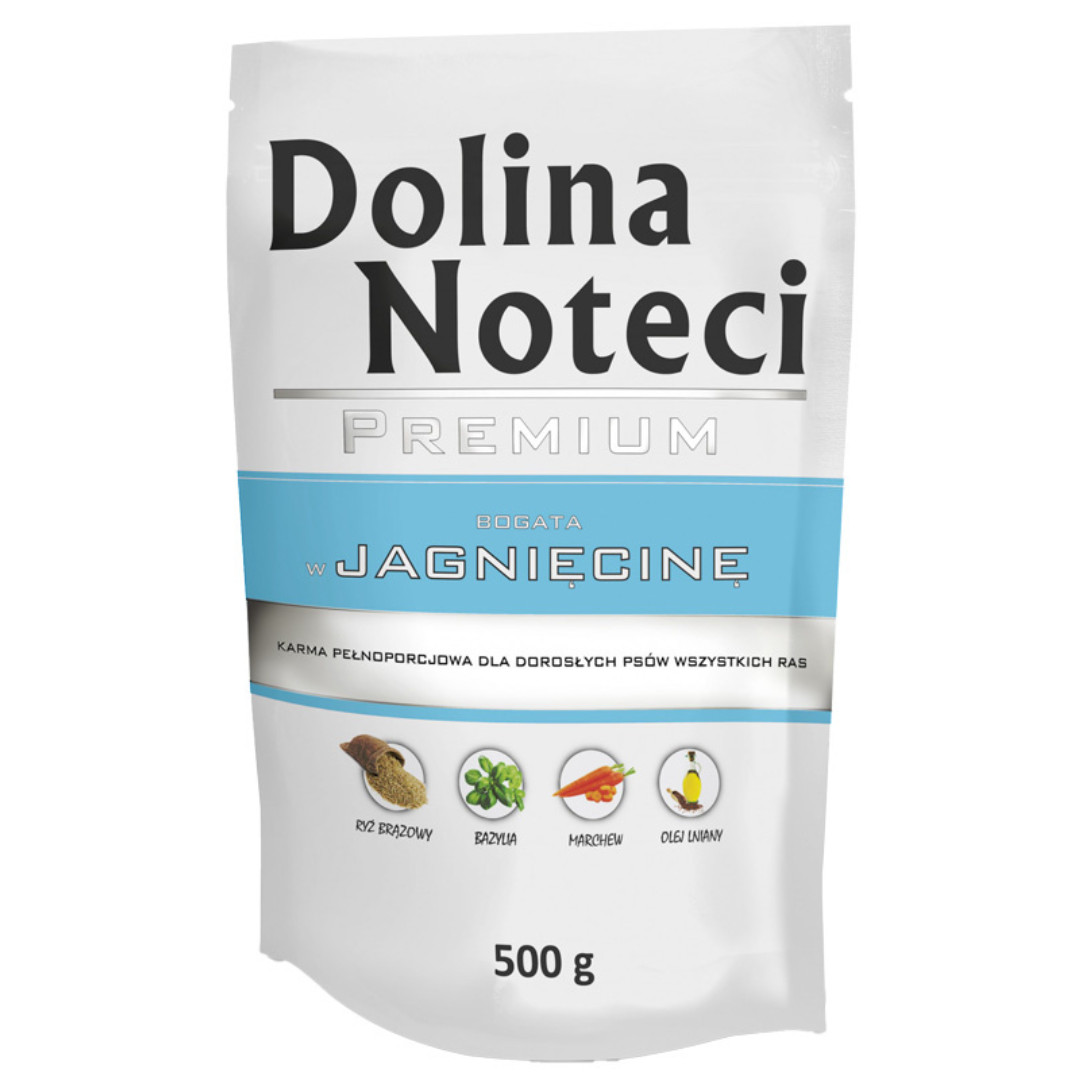 DOLINA NOTECI Premium Rich in lamb - Mokré krmivo pro psy - 500 g - foto 1