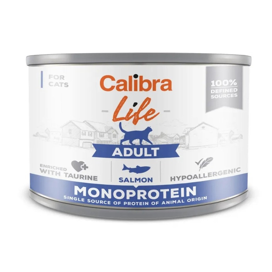 CALIBRA Cat Life Adult Salmon - mokré krmivo pro kočky - 200g - foto 1