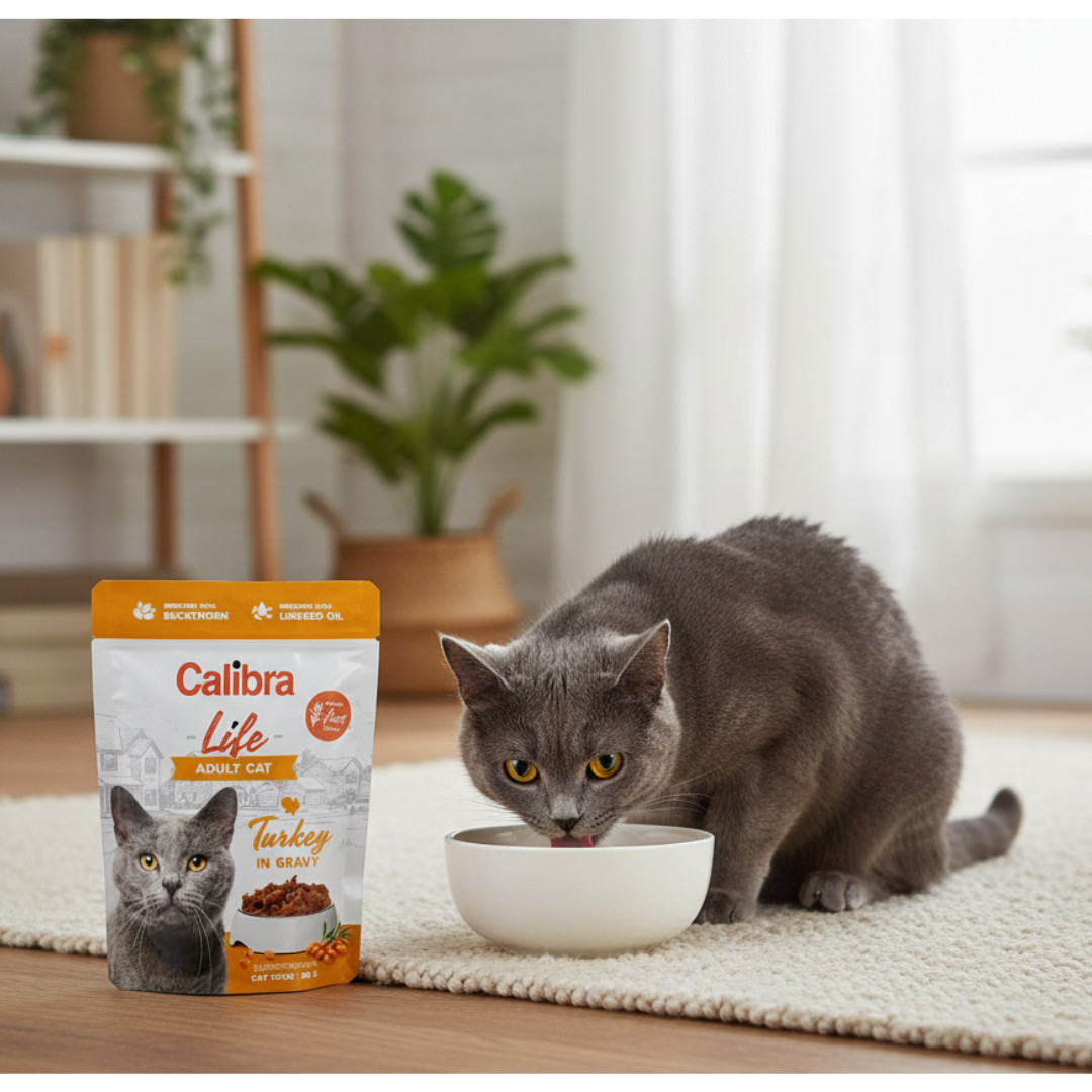 CALIBRA Cat Life Adult Turkey in gravy - mokré krmivo pro kočky - 85g - foto 2