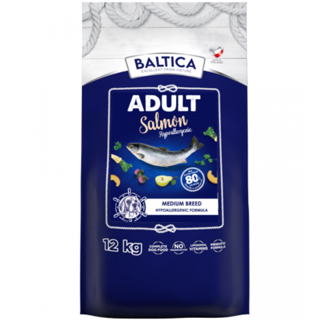 BALTICA Excellent Adult Salmon Hypoallergenic M - suché krmivo pro psy - 12 kg - foto 1