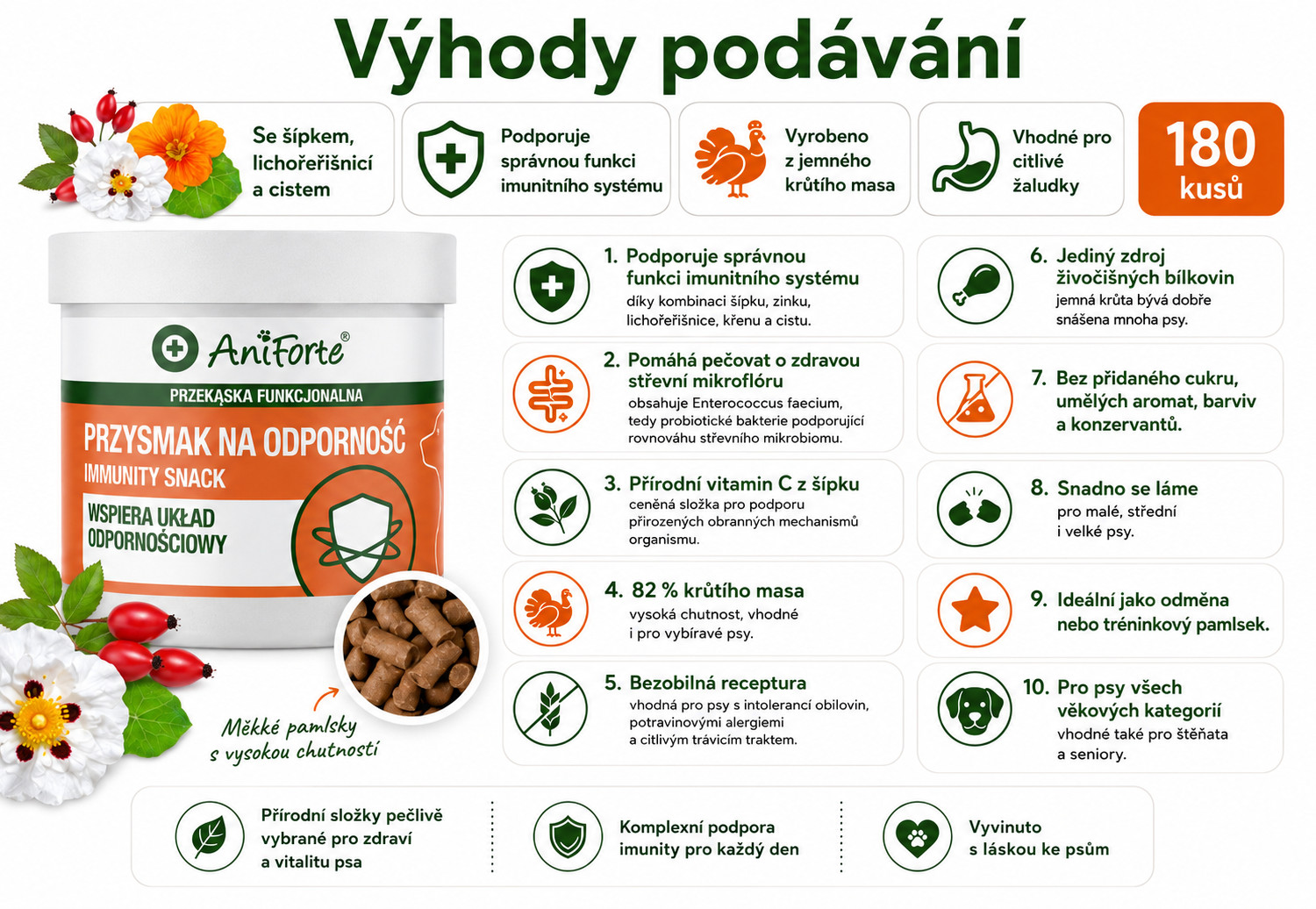 ANIFORTE Immunity snack - pamlsek pro psa - 50g - foto 1